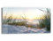 DEQORI Glasbild Echtglas | Motiv Ostsee Sonnenuntergang | horizontal einteilig 60x30 cm | schöne Dekoration | Wandbild für Wohnzimmer, Schlafzimmer, Flur & Küche | moderne Wanddeko