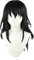 Anime Demon Slayer Suma Cosplay Perücke Schwarz Langhaar perücken für Halloween Party Kostüm Karneval Perücke Mütze