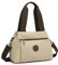 KONO Canvas Handtasche Damen Umhängetasche Hobo Schultertasche Vintage Crossbody Bag Casual Tasche Frauen Multifunktionale Henkeltasche für Täglich Einkaufen Reisen Schule Khaki