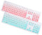 HEALEEP Silicone Keyboard Cover 2pcs Keyboard Protective Film Kb216p/kb216t/wk636 Easy to Clean Waterproof