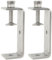 Foxwake Stainless Steel C Clamps 3.8In for Mounting, Heavy Duty Metal U Clamp for Metal Working Small Desk Clamp with Stable Wide Jaw Opening & Protective Pads/I-Beam Design (2pcs)