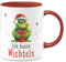 Tassenbrennereich Wichtelgeschenk Tasse Grinch - Ich hasse Wichteln - Anti-Weihnachtstasse lustig mit Grinchmotiv - Kaffeetasse mit Spruch - Schrottwichteln (Rot)