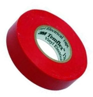 Cinta Aislante Temflex 155 PVC 19mm x 20m 3M 7100184744 Rojo