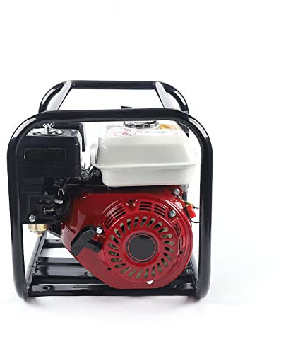Petrol Water Pump 6.5HP 4 Stroke Engine 210CC 4800W High Pressure Transfer Water Pump for Garden Farm Irrigation Watering Pump 2/50mm Inlet and Outlet Joint