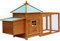 FENLAX Hühnerstall aus Massives Tannenholz 190x72x102 cm Braun Hühnerstall Holz Hühnerstall Winterfest Hühnerhaus Hühnerstall Hühner Gehege für Draußen Voliere Kleintierstall