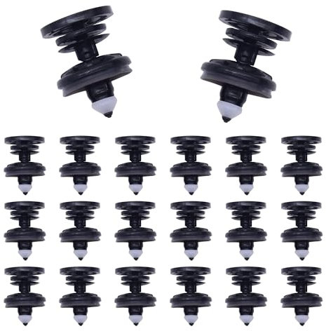 HISports 7L6868243 - Lot de 20 clips de fixation pour panneaux de porte - Compatible avec T5, A1, A4, A5, A6, Golf 5, 6, 7, etc