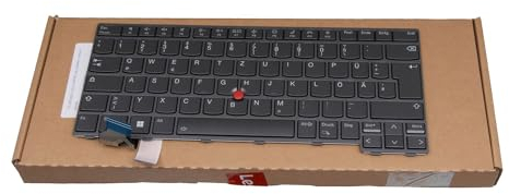 Lenovo 5N21D68356 Original Tastatur DE (deutsch) grau/schwarz mit Backlight und Mouse-Stick für ThinkPad T14 Gen 3 (21CF/21CG), Gen 4 (21HD/21HE), P14s G3 (21AK/21AL), Gen 4 (21HF/21HG)