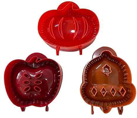 MEELYHOME 3 Stück Taschen-Kuchenformen, Äpfel, Kürbisse und Eichel, Kuchenform, Kuchenform, Geschenk für Backliebhaber, Kuchenkruste, Formen zum Backen