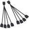 LANMINGLEL ARGB Splitter Cable 5V 1 Female to 4 Male 3 Pin Argb Extension Cable for Expand Computer PC ARGB Fans and ARGB Led Series 2 Pack (1 to 4)