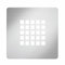 Rejilla para Plato de Ducha S500-055 - Acabado INOX - Medidas 13 x 13 cm - Acero Inoxidable - Estándar Europeo - Diseño Extraplano - Rejilla Desagüe Ducha - Ideal Platos de Duchas