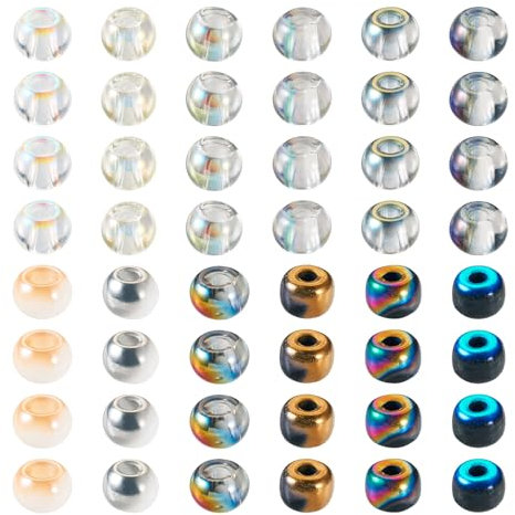 Craftdady Cuentas de cristal de 120 g, 6/0, 4 mm, redondas, suaves, a granel, minicuentas espaciadoras blancas y grises para hacer joyas, manualidades, aretes, pulseras, collares, agujero: 1 mm