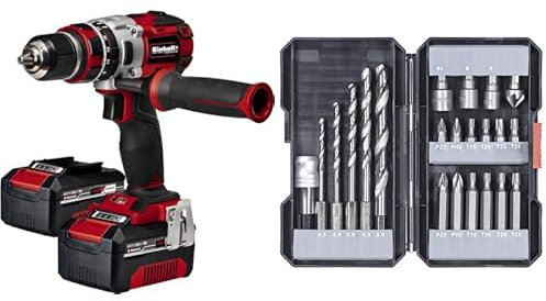 Einhell TC-SM 2131/1 Dual mitre saw (max. 1,800 W, 4,900 min-1, integrated traction function, workpiece stop, clamping device, incl. tungsten carbide saw blade, laser) + Disco de corte Easy cut
