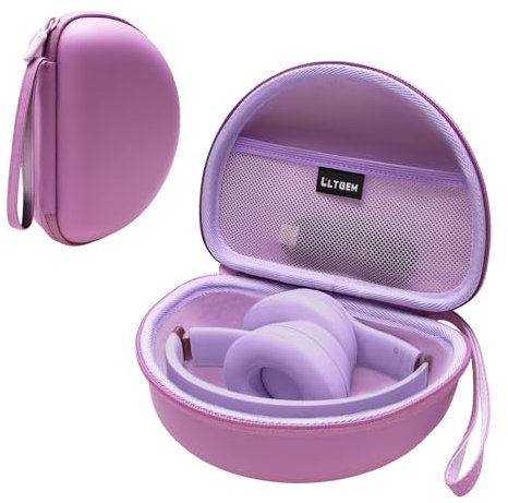 LTGEM Case Compatible with Beats Solo 4 / Studio Pro/Studio 3 / Solo 3 Wireless Bluetooth On-Ear Headphones, Purple(Case Only)