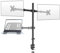Audizio CMA20L Brazo para Dos monitores PC con Soporte Ajustable para Ordenador portátil, Soporte para Monitor de PC para Pantallas de 13 a 32, Soporte para Escritorio con Brazo para Monitor