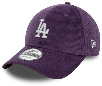 New Era MLB Cap Los Angeles Dodgers Kappe aus Cord 9Forty verstellbar Baseball lila - One-Size
