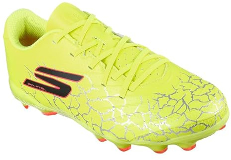 Skechers Boys Jr Crib Fg Firm Ground Football Boots - Yellow/Black, UK12.5