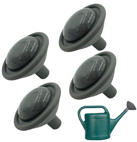 4 regaderas universales para jardín, cabeza de rosa, material de plástico y goma, accesorios de regadera de cabeza de rosa fina, duradero, a prueba de fugas, repuesto para la mayoría de las regaderas