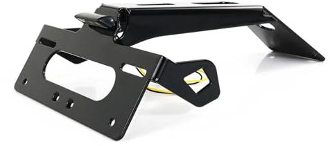 XINWELZ Porta Targa Moto Compatibile con Ducati per Monster per 937 2021 per 950 2021-2024 Portatarga per Moto con Luce