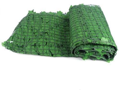 CHERIPOLI 1m,3m Efeu Blätter Hecke Künstlicher Hecken Zaun Sichtschutzgitter, Efeu Pflanzen Efeuranke, für Garten Hochzeit Party Wanddekoration Aesthetic Room Decor