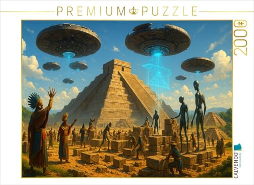 CALVENDO Puzzle Teotihuacán – Götterdrohnen am Werk | 2000 Teile Lege-Größe 90 x 67 cm Foto-Puzzle für glückliche Stunden