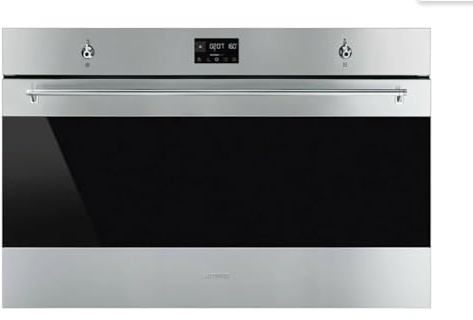 Smeg SFP9302TX Multifunktions-Elektroofen, 90 cm, 115 l, beheizt, dreifacher Lüfter, Pyrolytisch, Edelstahl, Anti-Fingerabdruck, Energieklasse A+
