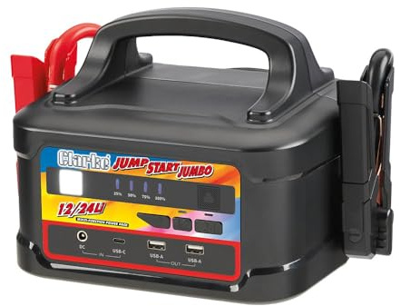 Clarke JS1224Li JUMBO 7000A 12/24V Jumpstart with Lithium-Ion Battery