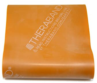 Thera-Band® original Übungsband + Übungsbuch gratis ca. 3m lang (Gold)