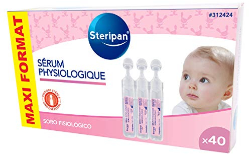 Steripan - Sérum Physiologique - Conseillé Pour Les Nourrissons - Lavage Nasal, Oculaire Et Auriculaire - Unidose Stérile 40 x 5 ML (Lot De 3)