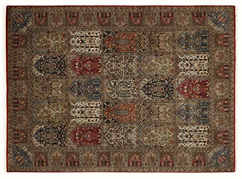 KIAN GHOM echter klassischer Orient-Felder-Teppich handgeknüpft in rot-rot, Größe: 80x250 cm