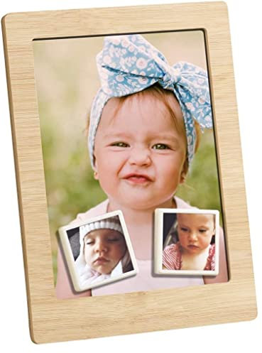 Mascagni A940 Bilderrahmen aus Holz mit 2 Magnetrahmen 2 ph. 4,5x4,5 / 13x18 13x18