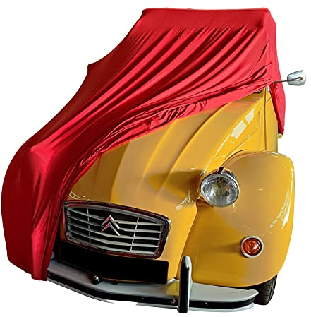Star Cover AUTOABDECKUNG ROT Citroen 2CV SCHUTZHÜLLE ABDECKPLANE SCHUTZDECKE VOLLGARAGE