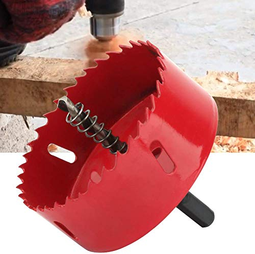 90mm Lochsäge Metall Cutter mit Zentrierbohrer Zahn Schneidwerkzeug für Aluminium Holz Kunststoff Gipskartonplatte