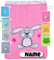 Baby Waschhandschuh personalisiert | 15x20 cm | Waschlappen Kinder mit Namen bestickt | 100% Baumwolle | Frottee | Baby Geschenke (Hase bubblegum)