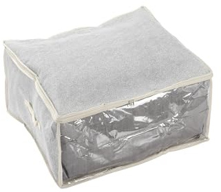 Spirella MSV MS4821 Bettbezug aus Polypropylen, Vliesstoff, 57 x 30 x 50 cm, Polyprolinen, Gray, 57 x 30 x 50