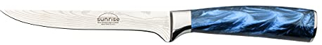 Rockingham Forge Sunrise Collection, 6 Boning Knife, Stainless Steel with Resin Handle, Sapphire Blue