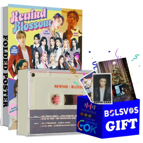 Genie Music Various Artists (Baekhyun, Doyoung, IZONE and etc) - Rewind : Blossom [Cassette Tape Ver.] Album+BolsVos K-POP eBook (28p), Photocards
