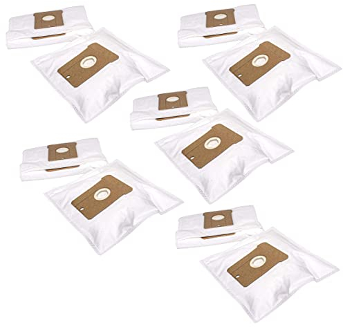 vhbw 50x Staubsaugerbeutel kompatibel mit Privileg 102.791, 104.396, 106.890, 168.630, 169.444 Staubsauger - Mikrovlies, 28cm x 18,5cm, Weiß