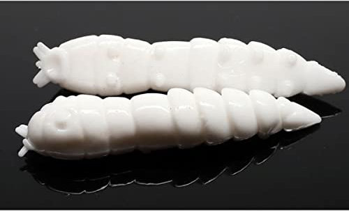 Libra Lures Kukolka 42 42mm 4,2cm Käse Weiss 001 5908291081713 zum auftreibenden Angeln Forellenangeln