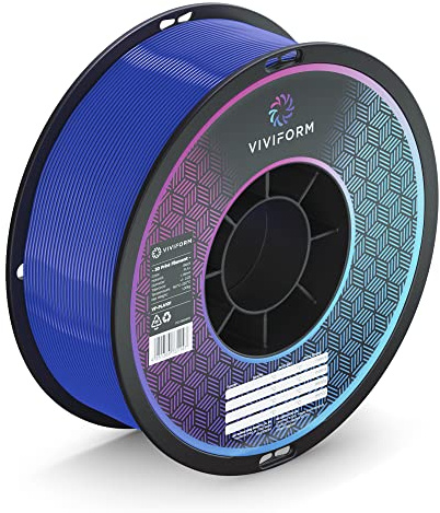 Viviform PLA+ Filament für 3D Drucker | 1kg Rolle | ∅1,75mm +/- 0,03mm | Blau, VF-PLA104, 1 Kg