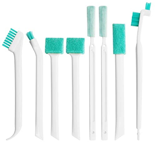 ALLY-MAGIC Small Household Cleaning Brushes, Diverse Cleaning Brush Set 8 in 1 Detail Cleaning Brush Deep Detail Crevice Cleaner Brush for Small Holes Corner Space Keyboard Bottle Tile Y4-JYQJS