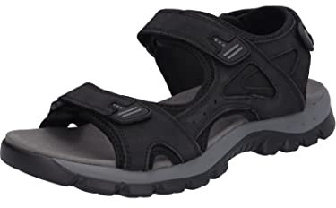 Westland Herren Klassische Sandalen Auxerre 01,Weite G (Normal),Sandaletten,klettsandalen,bequem,Sommerschuhe,schwarz,40 EU / 6.5 UK