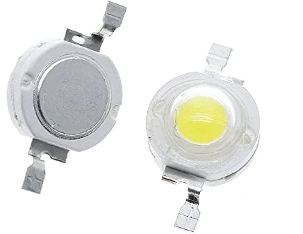 Vrabocry 50-pcs High Power LED Chip 3W (6000K-6500K Anschlag 560mA-700mA Anschlag DC 3V-3.4V Anschlag 3 Watt) Super helle Intensität SMD COB Licht Emitter Komponenten Diode 3 W Birne Lampe