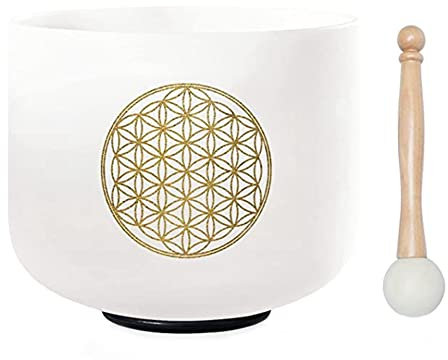 HDYS 528HZ 8 Pouces de Cristal Bol Chantant MéDitation Son Bain Son GuéRison Chakra Bol Chantant