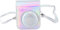 Vikye Étui de Protection pour Appareil Photo instantané Instax Mini 12, étui de Protection en Cuir PU à la Mode avec Bandoulière Réglable (Dreamy Cloud) (Argent)