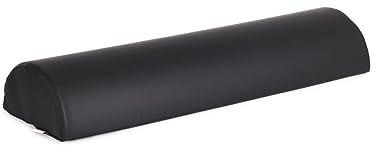 HABYS Lagerungsrolle Halbrund, Nackenrolle, Knierolle Lagerungsrolle, Nackenkissen, Lagerungskissen für Massage und Therapie, MDR-Zertifizieriung,Kniehalbrolle in Größe: (60x19x9,Schwarz)
