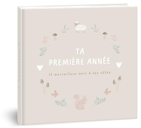 mintkind® Geburtsbuch Baby Mein erstes Jahr Wald | Personalisiertes Geburtsbuch | Neugeborenes Geschenk für Mädchen und Jungen | Geburtstagebuch ab 0 Monate | Geburtsalbum