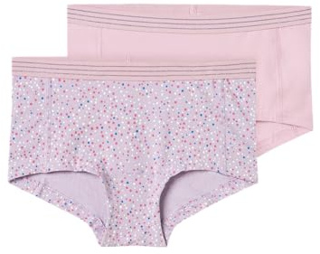 Name IT Mädchen Nkfhipster 2p Pastel Lilac Dot Noos Boxershorts (2er Pack)