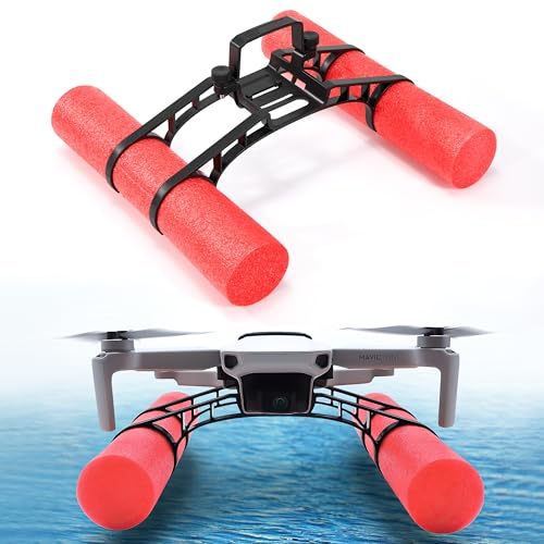 Carrello di Atterraggio in Acqua Compatibile con DJI Mini 2 Droni Carrello di Atterraggio per Mavic Mini Galleggiante Nero