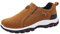 Zapatos deportivos casuales para hombre, impermeables, sin cordones, para otoño, con amortiguación de aire, para caminar, gimnasio, deportes, zapatos deportivos sin cordones, zapatos casuales, Khaki,