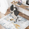 WTHYGB Bürostuhl Unterlage Bodenschutzmatte für Hartböden 90x120cm Gaming Stuhlmatten Kratzfest Bodenmatte Stuhlunterlage rutschfest Bürostuhlunterlage Unterlage Schreibtischstuh (Blau Gelb)